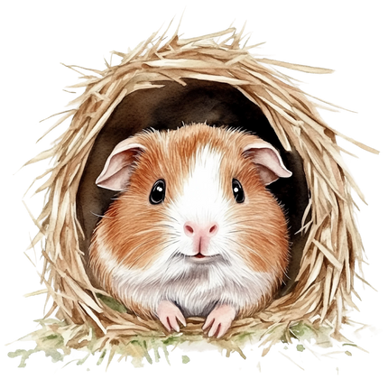 (070-03-1F) Guinea Pig Iron-On Transfer