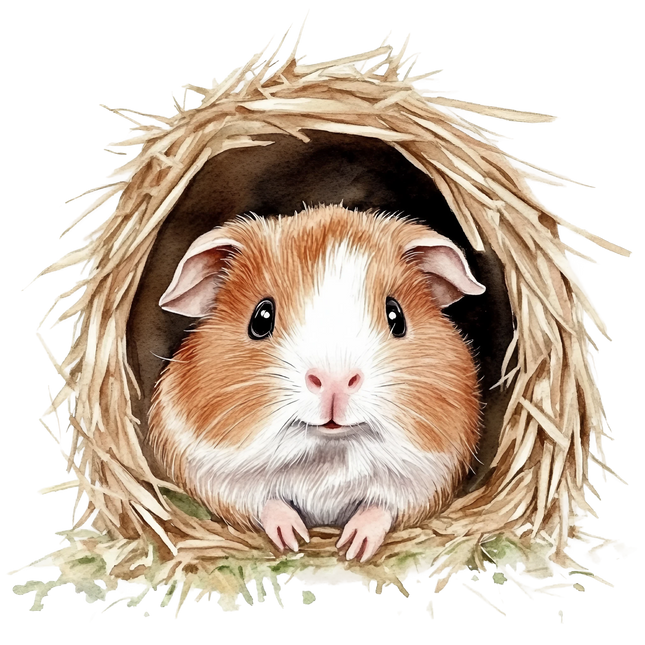 (070-03-1F) Guinea Pig Iron-On Transfer