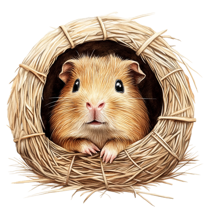 (070-03-1I) Guinea Pig Iron-On Transfer