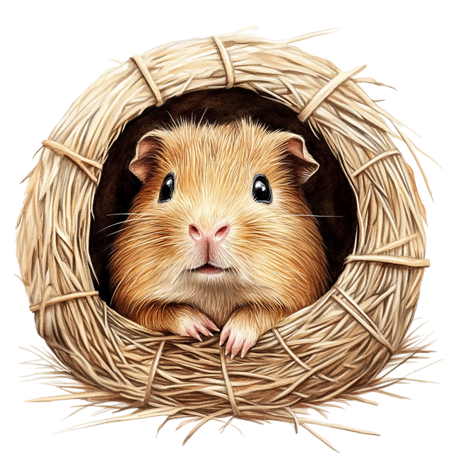 (070-03-1I) Guinea Pig Iron-On Transfer