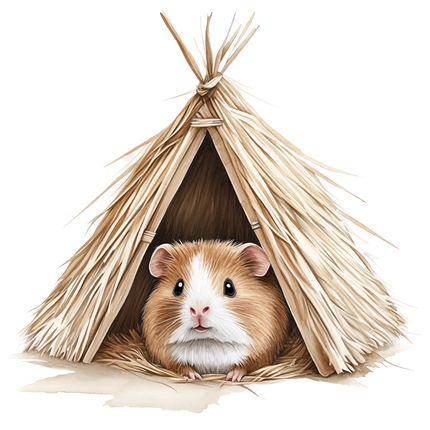 (070-03-1L) Guinea Pig Iron-On Transfer