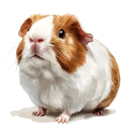 (070-03-1M) Guinea Pig Iron-On Transfer