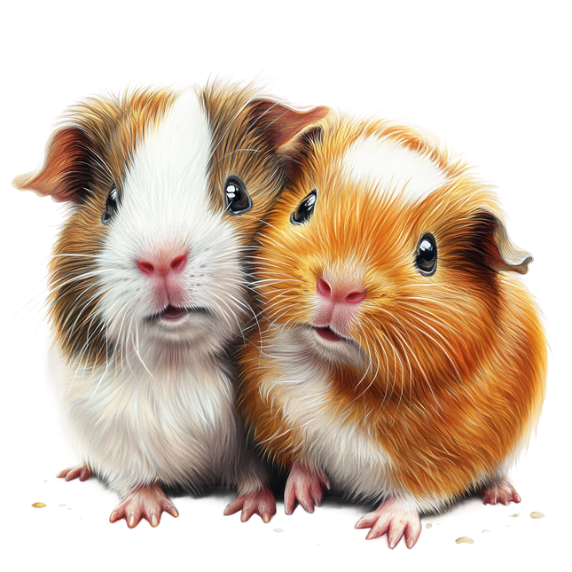 (070-03-1N) Guinea Pig Iron-On Transfer