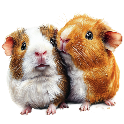 (070-03-1O) Guinea Pig Iron-On Transfer