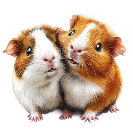 (070-03-1P) Guinea Pig Iron-On Transfer