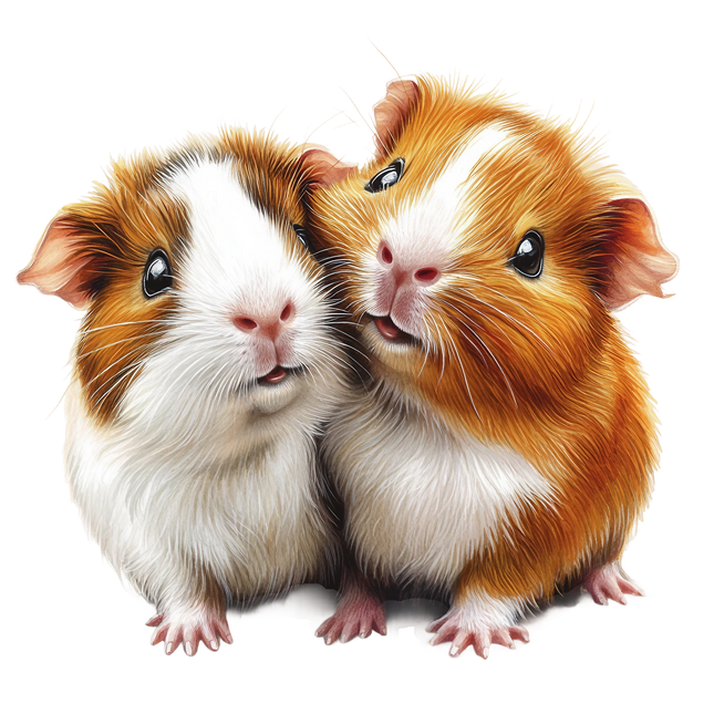 (070-03-1P) Guinea Pig Iron-On Transfer