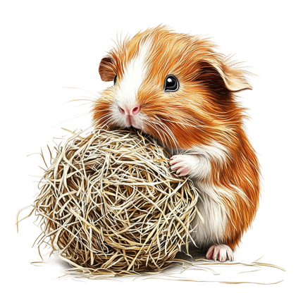 (070-03-1R) Guinea Pig Iron-On Transfer