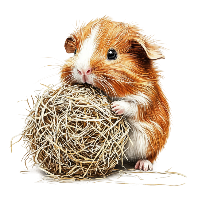 (070-03-1R) Guinea Pig Iron-On Transfer