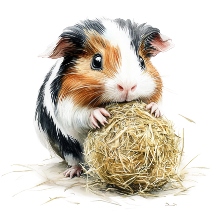 (070-03-1V) Guinea Pig Iron-On Transfer