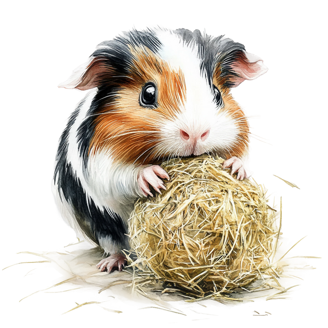 (070-03-1V) Guinea Pig Iron-On Transfer