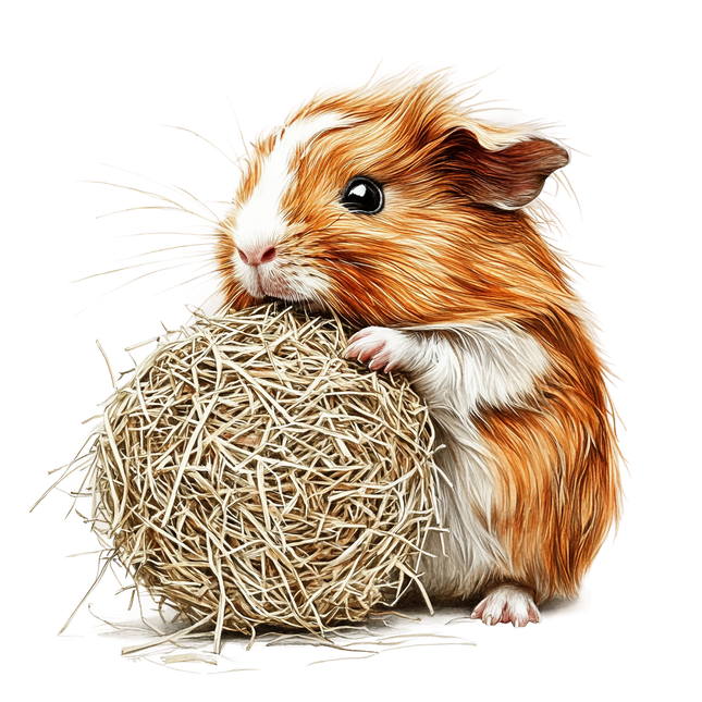 (070-03-1W) Guinea Pig Iron-On Transfer