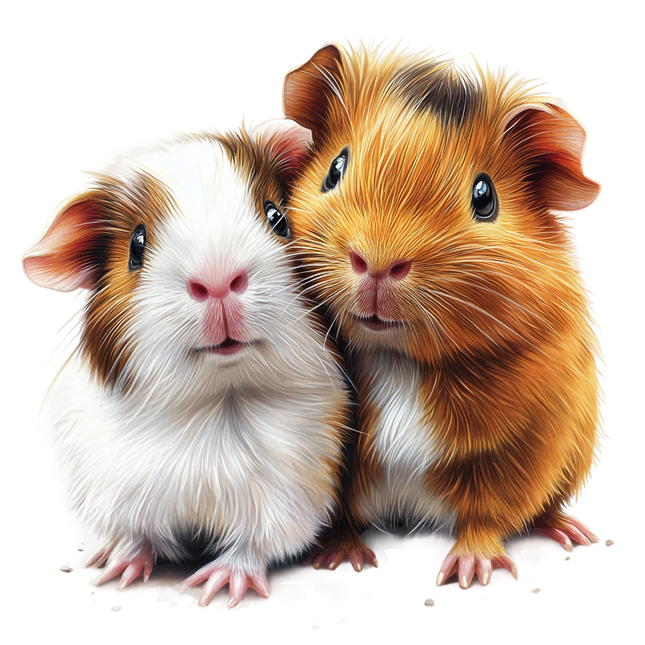 (070-03-1X) Guinea Pig Iron-On Transfer