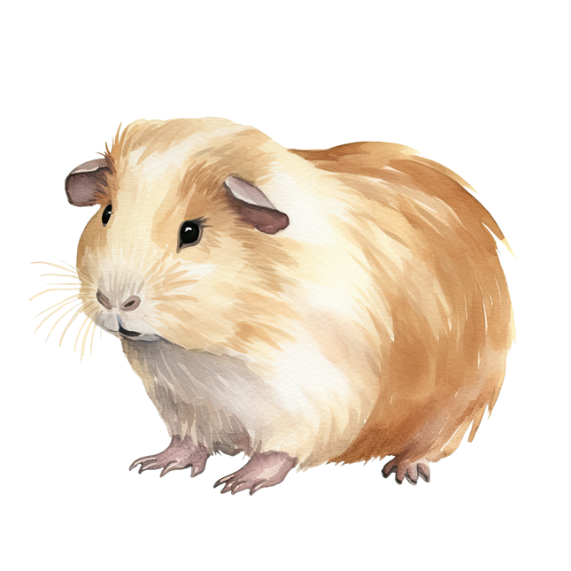 (070-03-2B) Guinea Pig Iron-On Transfer