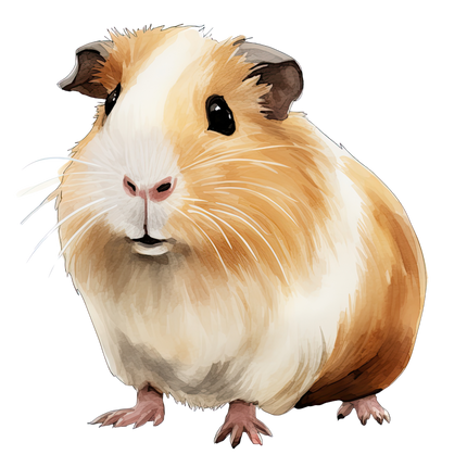 (070-03-2D) Guinea Pig Iron-On Transfer