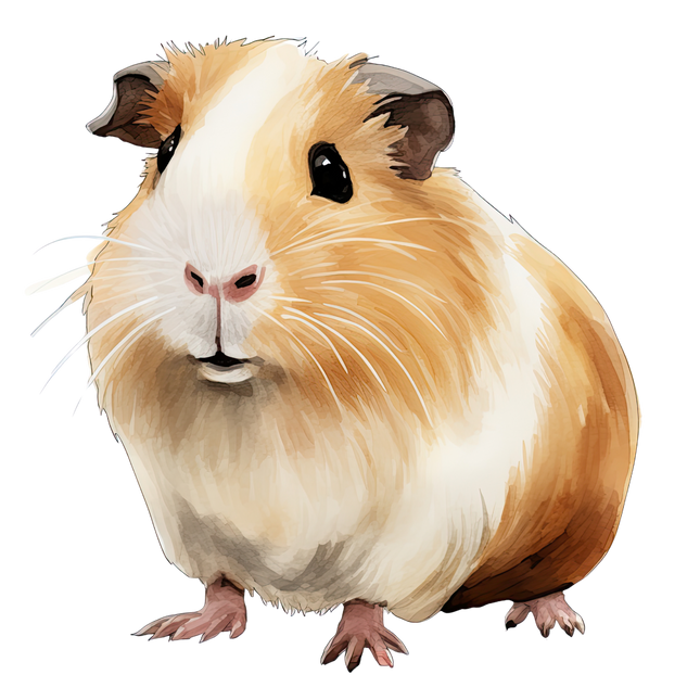 (070-03-2D) Guinea Pig Iron-On Transfer