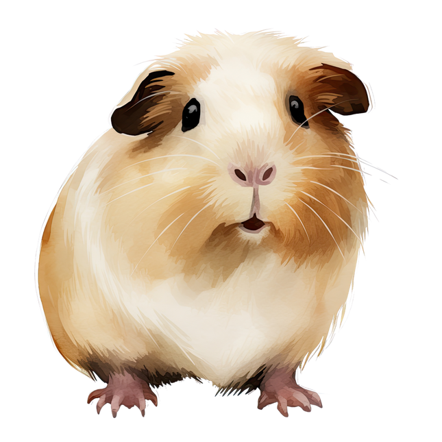 (070-03-2H) Guinea Pig Iron-On Transfer