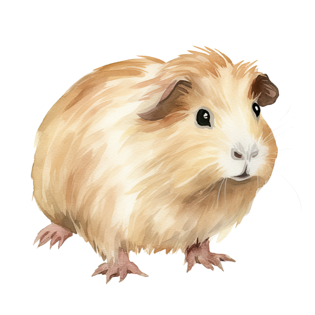 (070-03-2J) Guinea Pig Iron-On Transfer