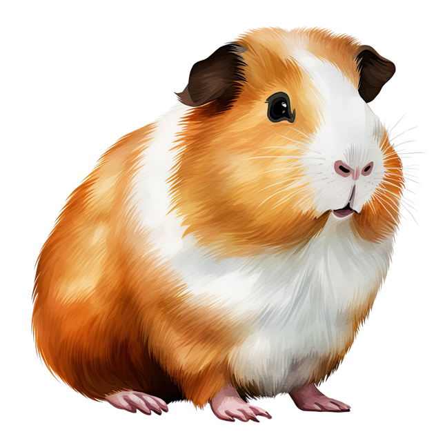 (070-03-2M) Guinea Pig Iron-On Transfer