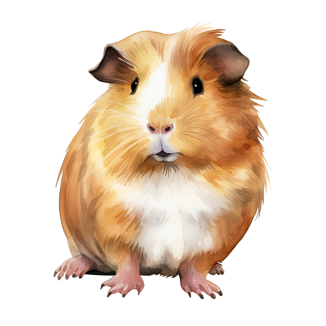 (070-03-2R) Guinea Pig Iron-On Transfer