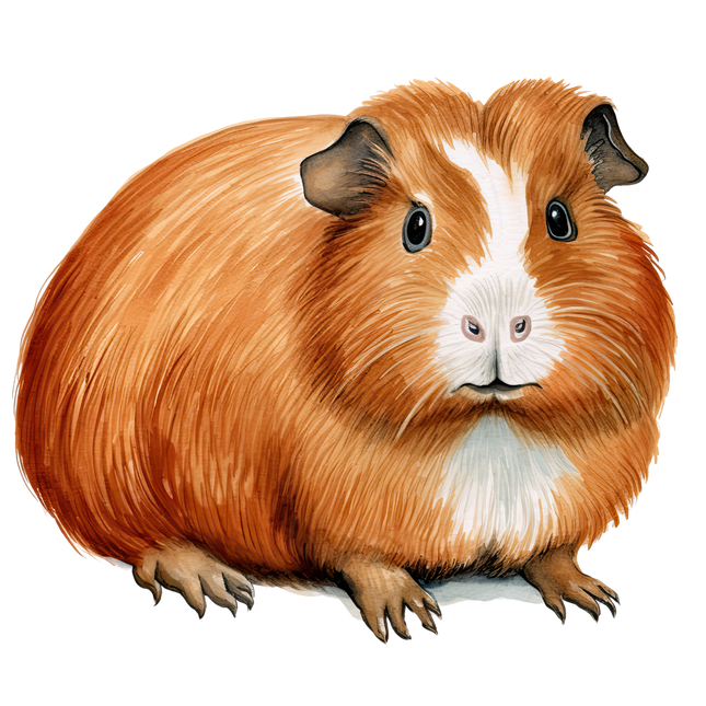 (070-03-2V) Guinea Pig Iron-On Transfer