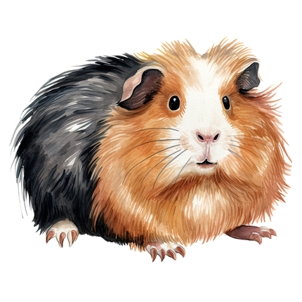 (070-03-2W) Guinea Pig Iron-On Transfer