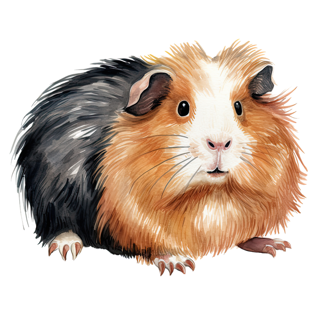 (070-03-2W) Guinea Pig Iron-On Transfer