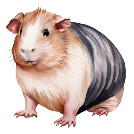 (070-03-3A) Guinea Pig Iron-On Transfer