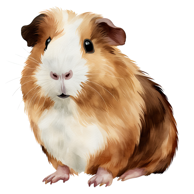 (070-03-3B) Guinea Pig Iron-On Transfer