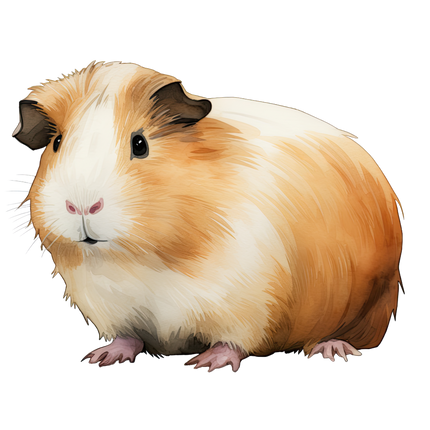 (070-03-3E) Guinea Pig Iron-On Transfer