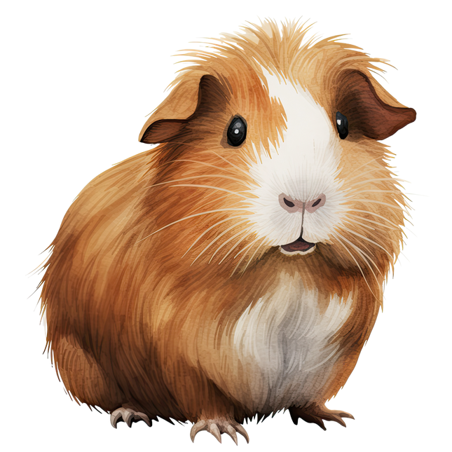 (070-03-3F) Guinea Pig Iron-On Transfer