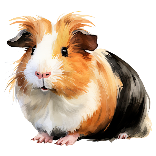 (070-03-3H) Guinea Pig Iron-On Transfer