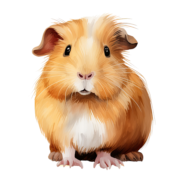 (070-03-3K) Guinea Pig Iron-On Transfer
