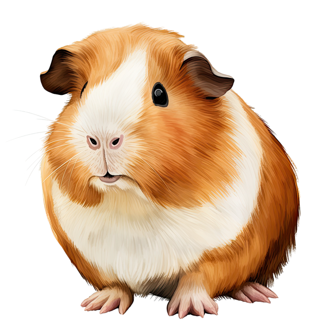 (070-03-3N) Guinea Pig Iron-On Transfer
