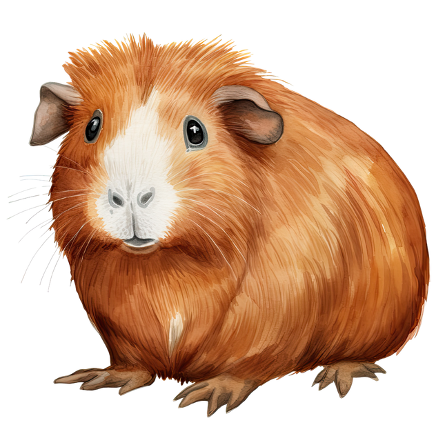 (070-03-3O) Guinea Pig Iron-On Transfer