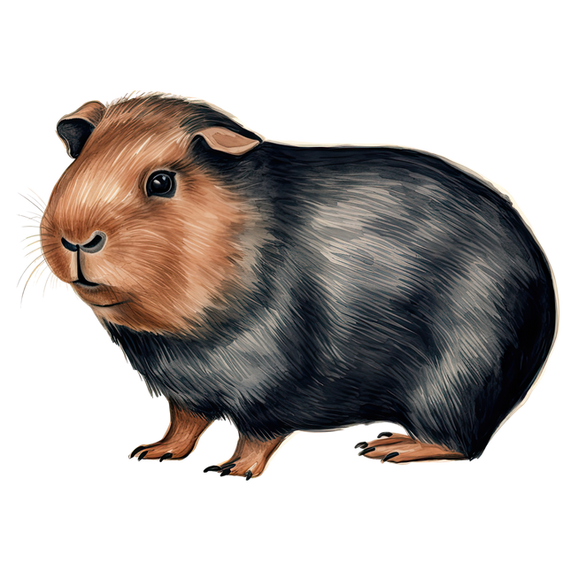 (070-03-3P) Guinea Pig Iron-On Transfer