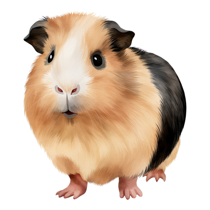 (070-03-3Q) Guinea Pig Iron-On Transfer