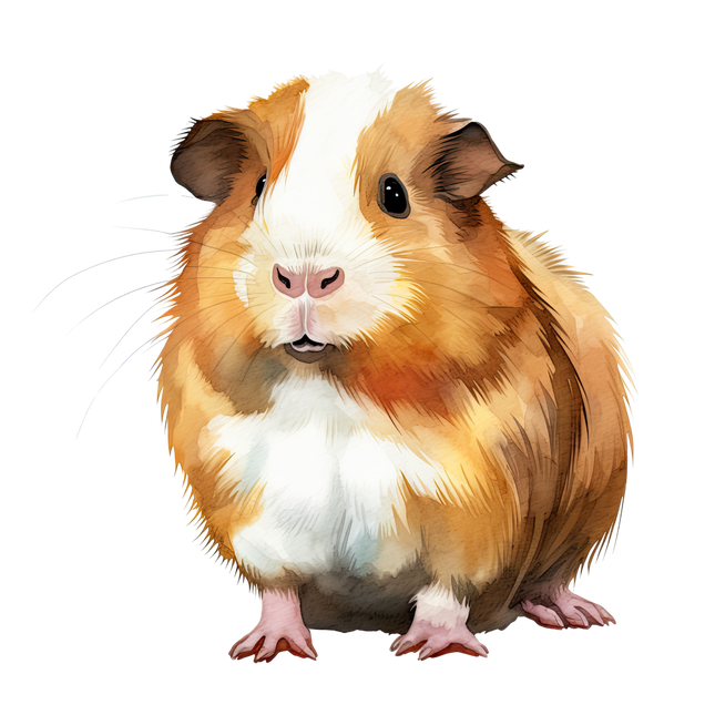 (070-03-3R) Guinea Pig Iron-On Transfer