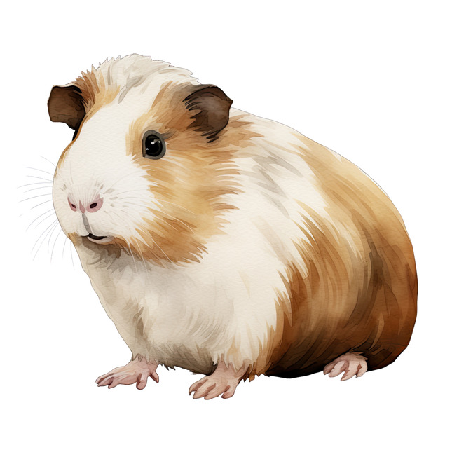 (070-03-3S) Guinea Pig Iron-On Transfer