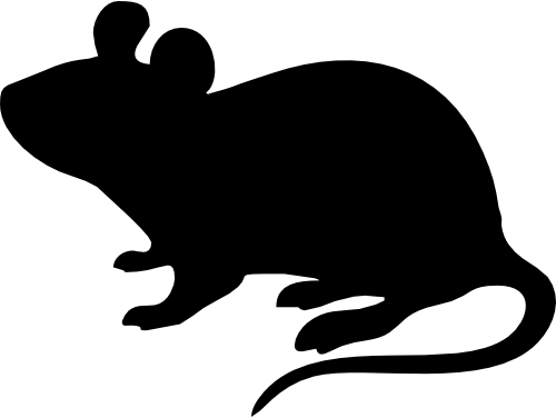 (s070-G) Mouse Silhouette