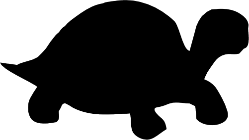 (s070-I) Turtle Silhouette