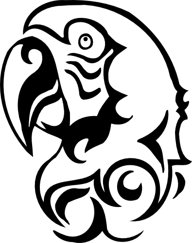 (s074-1-X) Macaw Head