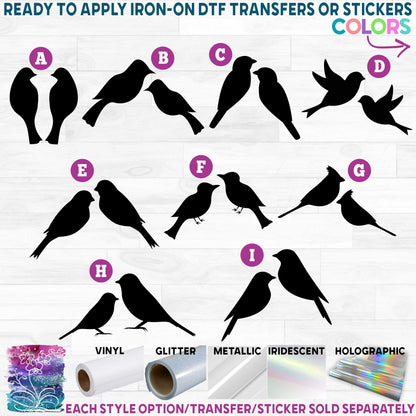 (s074) Birds Bird Printed Heat Transfer or Sticker