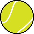 (s076-1) Full Color Tennis Ball