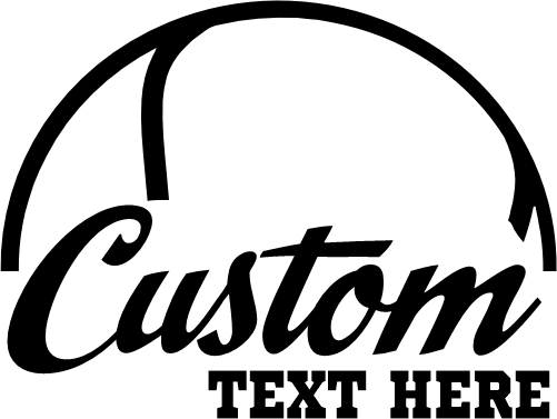 (076-04-1B) Tennis Custom Text Iron-On Transfer