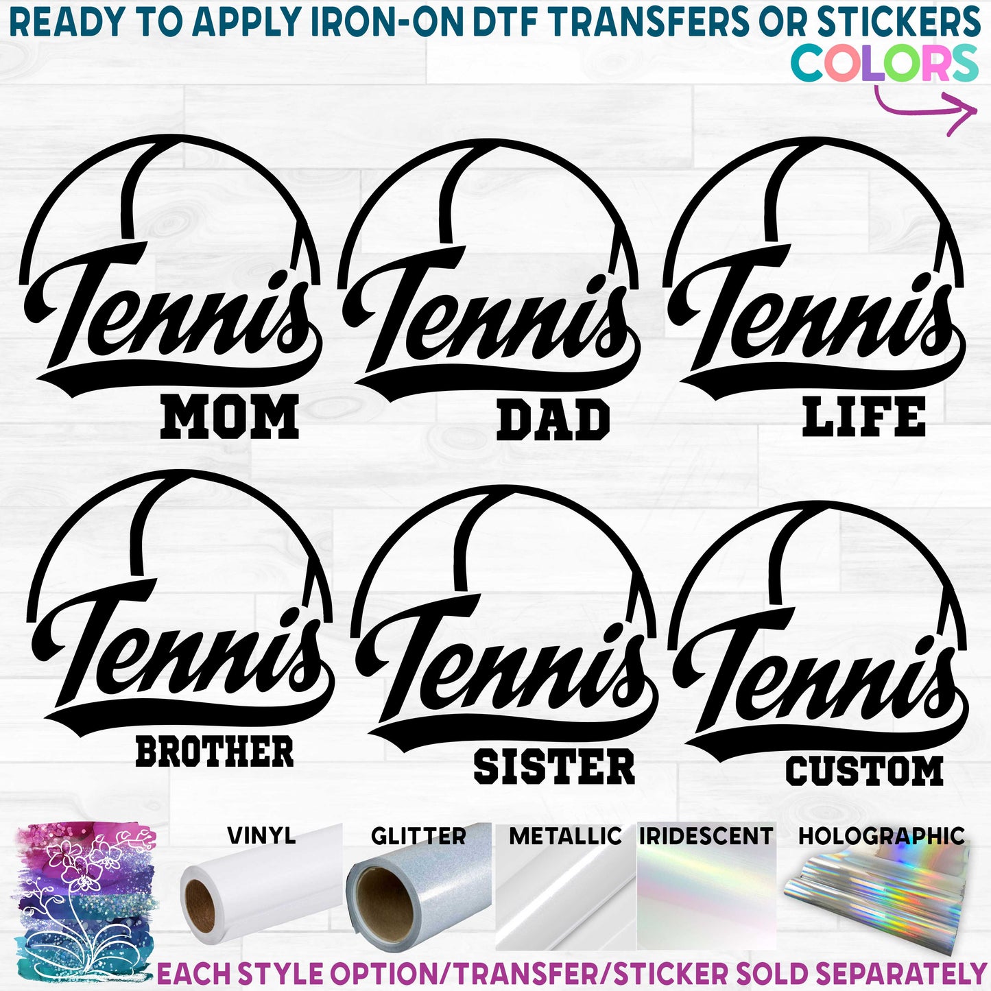 (s076-6A) Tennis Mom Family Custom Text