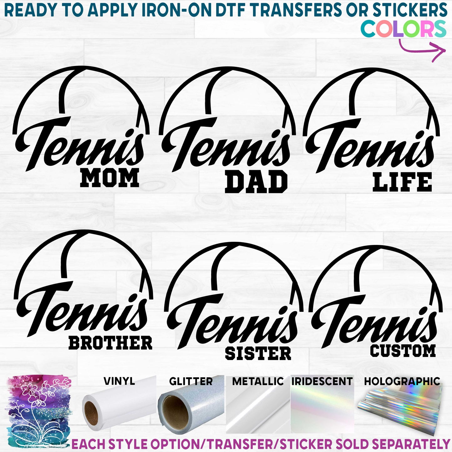 (s076-6B) Tennis Mom Family Custom Text