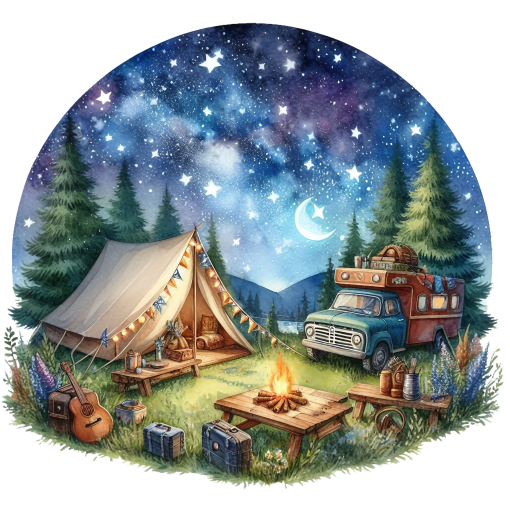 (077-02-2W) Tent Landscape