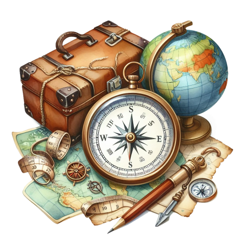 (077-02-1U) Globe, Compass