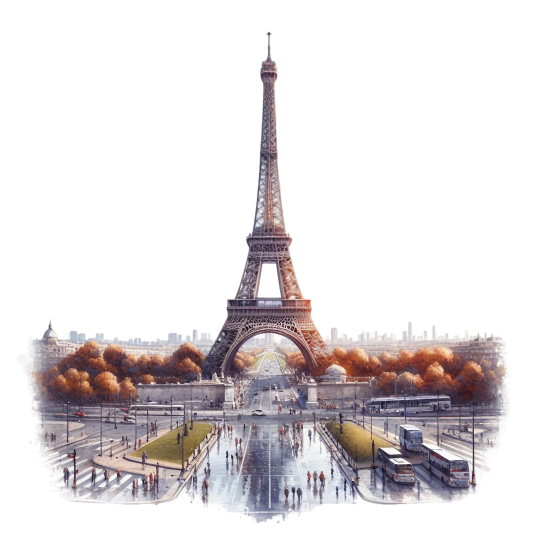 (077-02-3V) Eiffel Tower