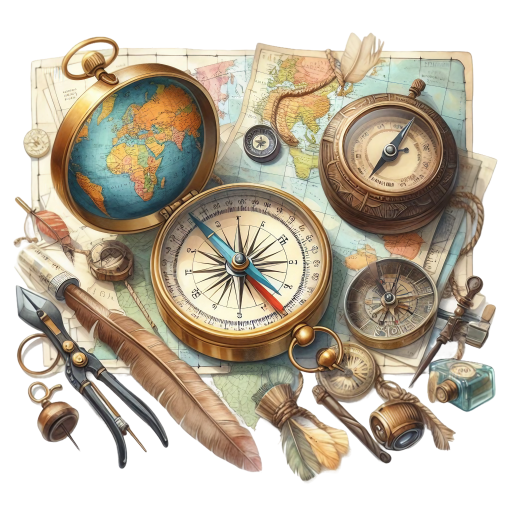 (077-02-1X) Globe, Compass
